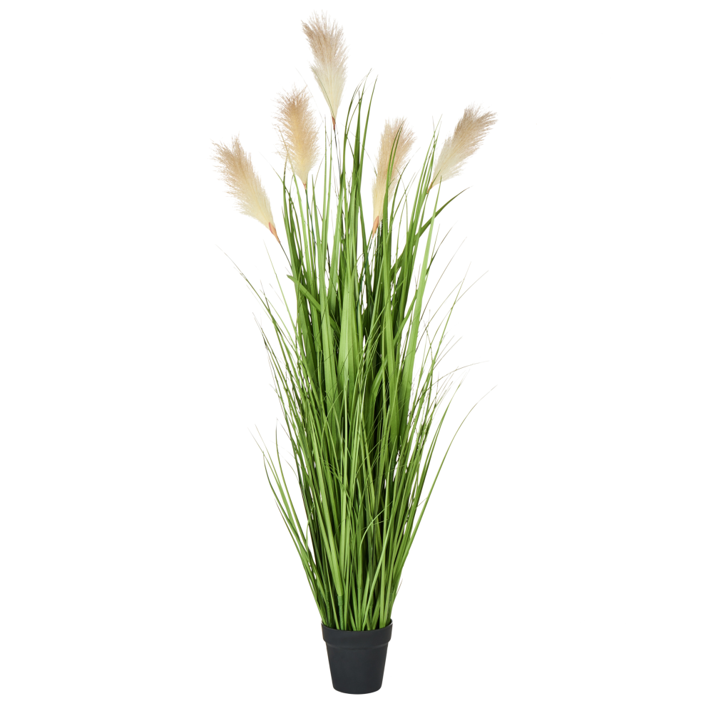 Beliani Artificial Plant Pampas Grass 130 Cm Green