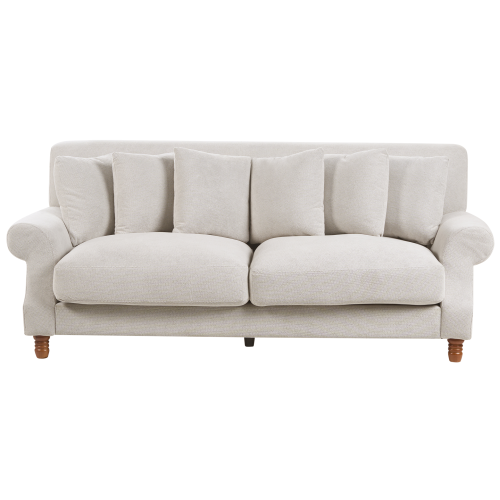 Beliani Sofa 2 Seater EIKE Fabric Off-White