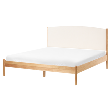 Bed Pine Wood CLAIRAC 160 x 200 cm (EU King Size) Light Brown