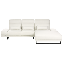 Corner Sofa 4 Seater IKAST Fabric Off-White Left Hand