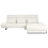 Beliani Corner Sofa 4 Seater IKAST Fabric Off-White Left Hand 1