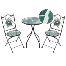 Bistro Set Folding COZZANA Metal Black