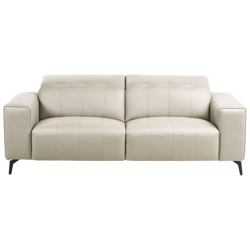 Beliani Sofa 3 Seater Ommel Fabric Light/Beige