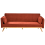 Beliani Sofa Bed ASAA Fabric Red 1