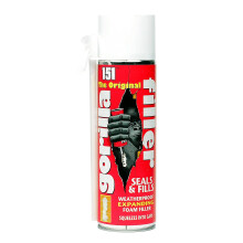 Gorilla Filler 500ml - Expanding Foam Filler | Weatherproof - Ideal for Pipes, Windows, Doors (For Internal & External Use) 500ml