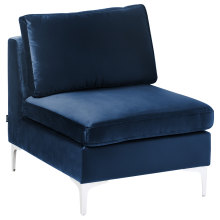 1-Seat Section EVJA Velvet Navy Blue
