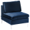Beliani 1-Seat Section EVJA Velvet Navy Blue 1