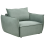Beliani Armchair KUNES Fabric Light Green 1