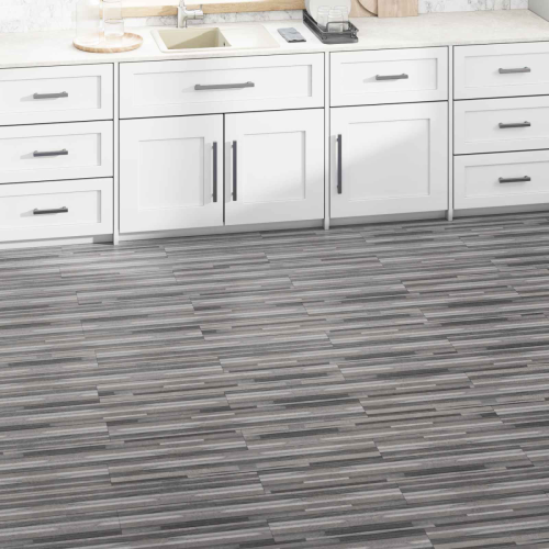 VidaXL vidaXL Bodenplanken Gestreiftes Grau 5,02 m² 36 Stk. PVC