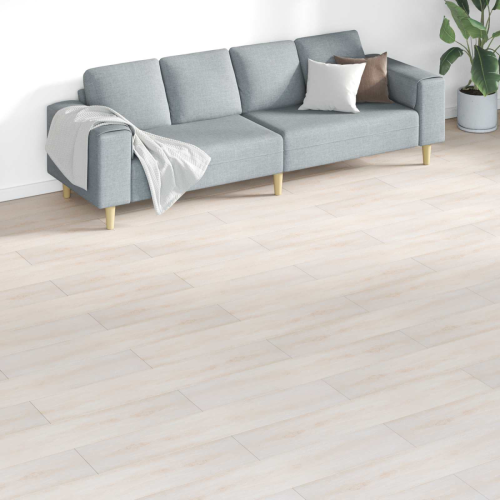 VidaXL vidaXL Flooring Planks 18 pcs White 5.26 m PVC