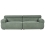 Beliani Sofa 3 Seater HOVDEN Fabric Green 1