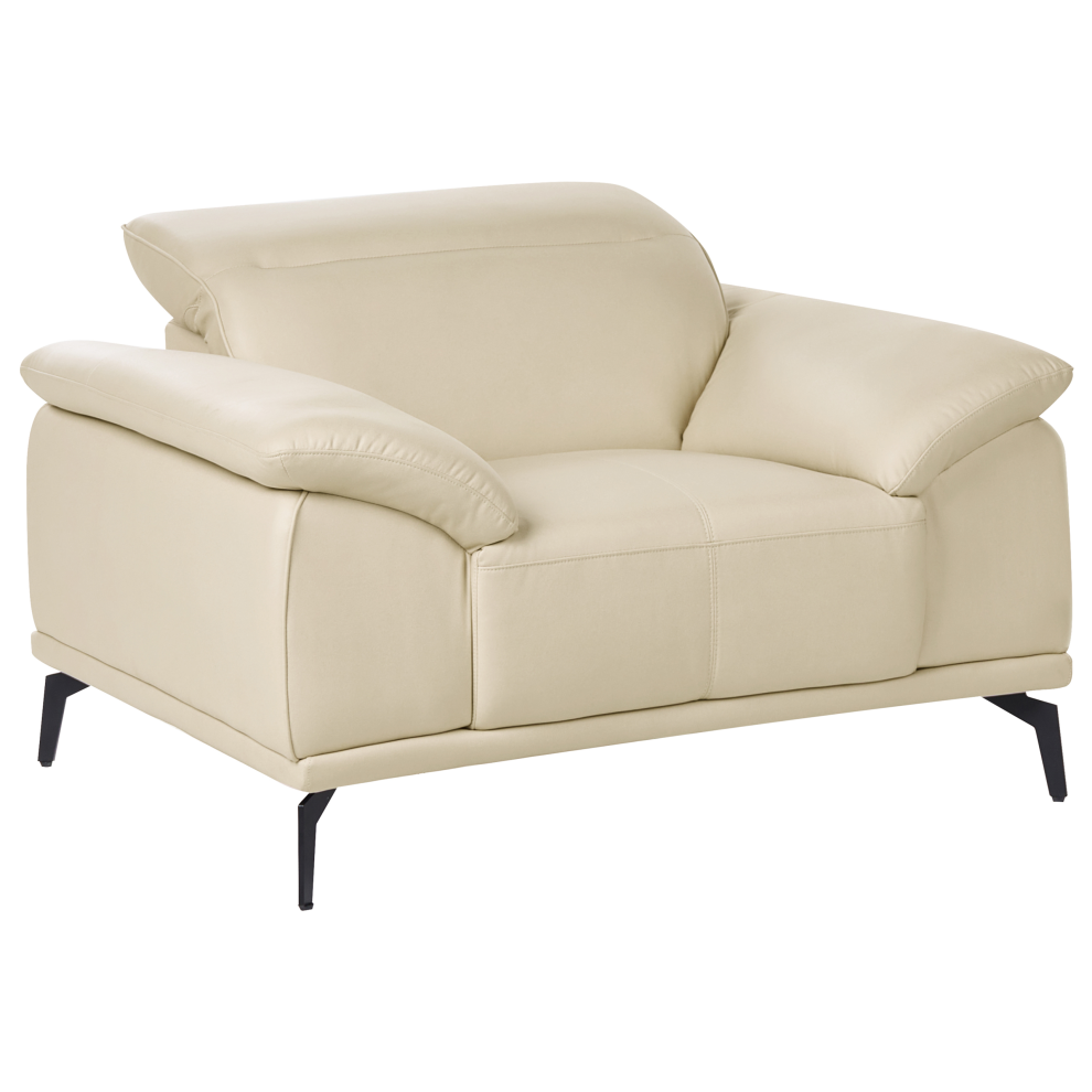 Beliani Armchair Vejen Fabric Beige