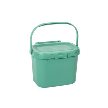 Addis 518534 Everyday Kitchen Food Waste Compost Caddy Bin, 4.5 Litre, Sage Green