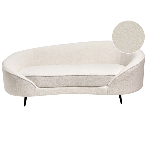 Beliani Sofa 2 Seater SAVAR Boucle White