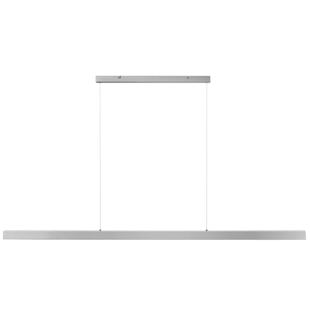 Beliani Led Pendant Lamp Baddana Metal Silver