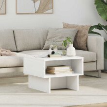 vidaXL Coffee Table White 48 x 46 x 35 cm Engineered Wood