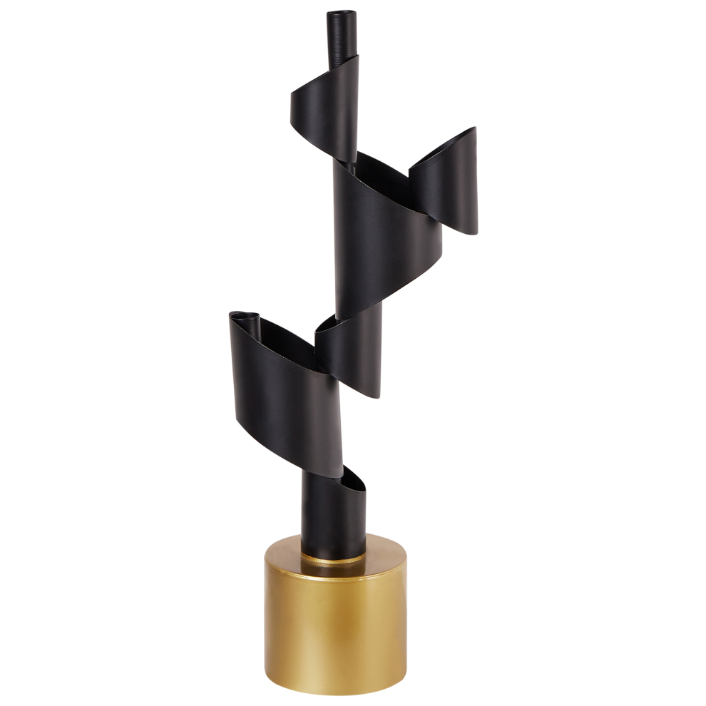 Beliani Candle Holder Amilly Metal 51 Cm Black