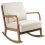 Beliani Rocking Chair SKOVDE Fabric Light Beige 1