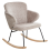 Beliani Rocking Chair VIKEN Fabric Taupe 1