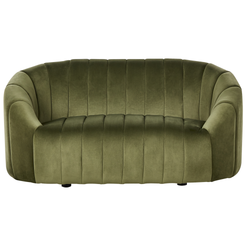 Beliani Sofa 2 Seater MALUNG Velvet Dark Green