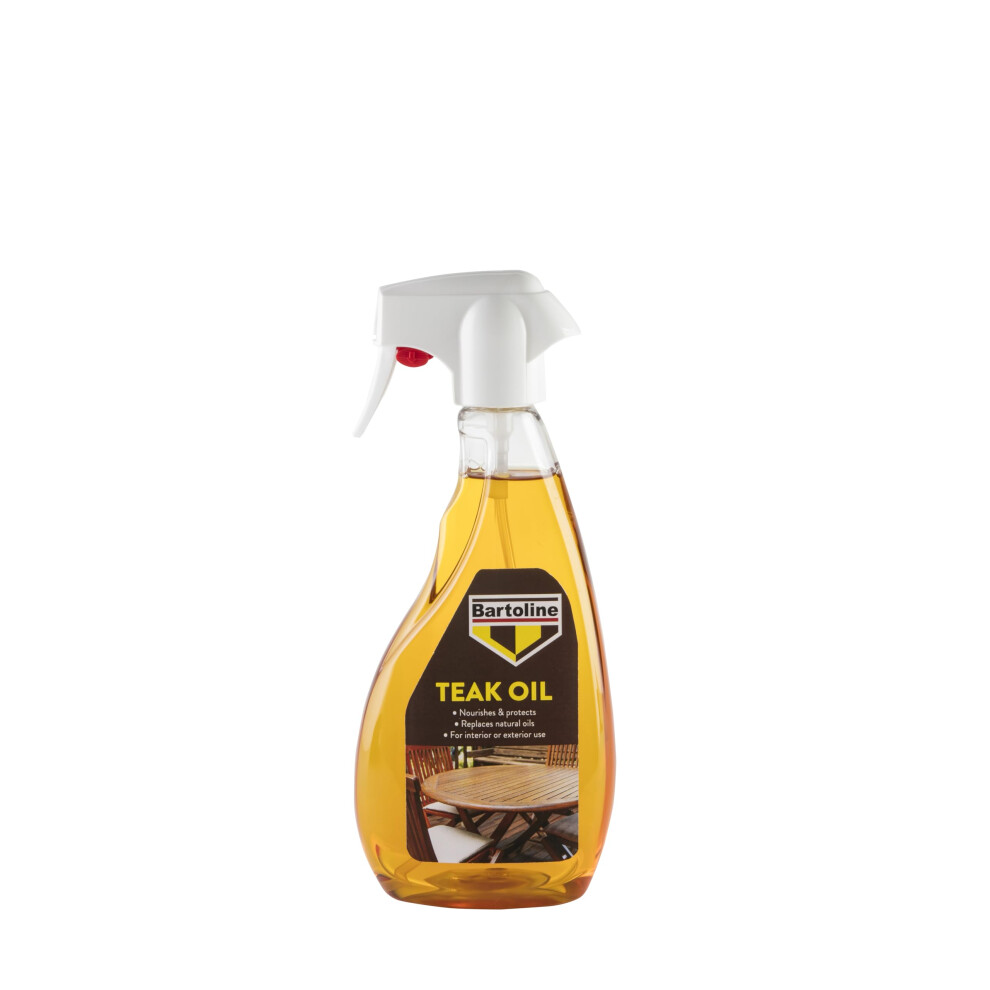 Photos - Wallpaper Bartoline Teak Oil Trigger Spray 500ml â Deep Penetrating Wood Oil for Outdoor & Indoor Furniture Garden Furniture, Hardwo