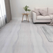 vidaXL Bodenplanken Weiß und Hellgrau 5,11 m² 55 Stk. PVC