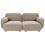 Beliani Modular Sofa 2 Seater AMLI Fabric Beige 1