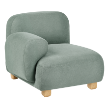 Corner Seat AMLI Fabric Light Green Right Hand