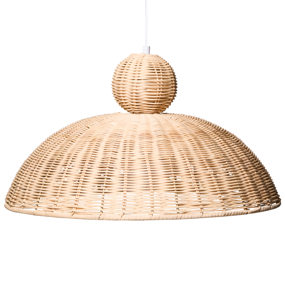 Beliani Pendant Lamp Suerte Rattan Natural