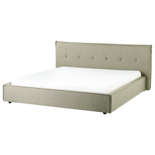 Waterbed Faux Linen LESTRE 180 x 200 cm (EU Super King) Green
