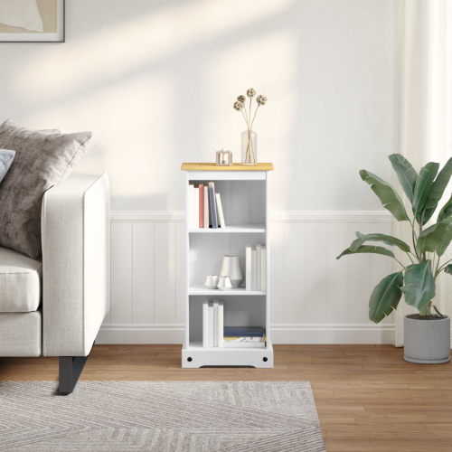 VidaXL vidaXL Bookcase White 46 x 29 x 100 cm Solid Pine Wood