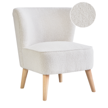 Armchair ALVEN Boucle Off-White