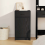 VidaXL vidaXL Sideboard Black Oak 40 x 40.5 x 75 cm Engineered wood 4