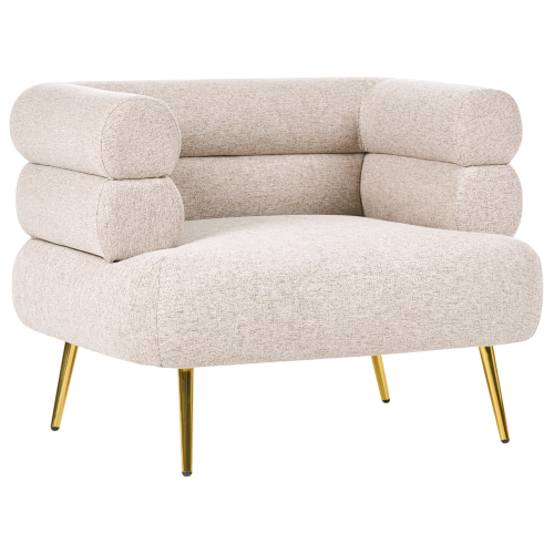 Beliani Armchair BOVIK Fabric Beige