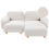Beliani Modular Sofa 2 Seater AMLI Boucle Off-White 1