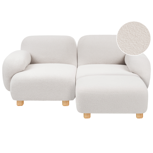 Beliani Modular Sofa 2 Seater AMLI Boucle Off-White