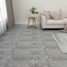 vidaXL Bodenplanken Betongrau 5,11 m² 55 Stk. PVC