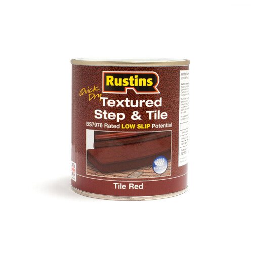 Rustins RUSTINS Textured Step & Tile Paint 500ml Red