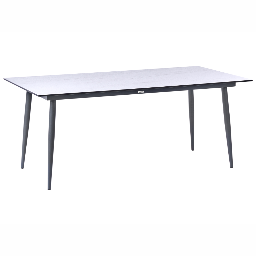 Beliani Garden Dining Table Tolentino 180 Cm 90 Cm Stone Effect Travertine Effect