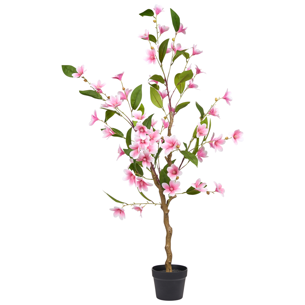 Beliani Artificial Plant Magnolia Tree 128 Cm Green