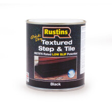 RUSTINS Textured Step & Tile Paint 500ml Black