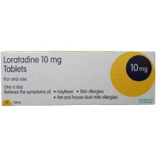 6 Months Supply Loratadine Hayfever & Allergy Relief 10mg Tablets (30x6) GSL