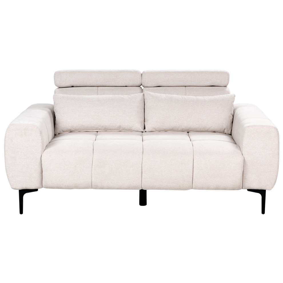 Beliani Sofa 2 Seater Vegamo Fabric Beige Cream