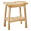 Beliani Side Table TREMONT Bamboo Light Brown 1