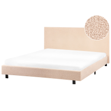 Waterbed Boucle ALBI 160 x 200 cm (EU King Size) Beige