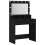 VidaXL vidaXL Dressing Table Black Oak 79 x 41 x 135 cm Engineered Wood 2