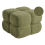Beliani Pouffe CALIENTE Boucle Green 1