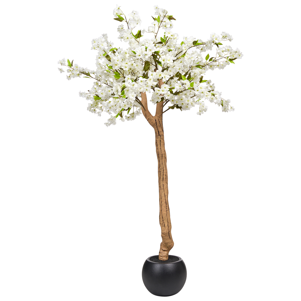 Beliani Artificial Plant Cherry Tree 180 Cm White