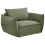 Beliani Armchair KUNES Fabric Green 1