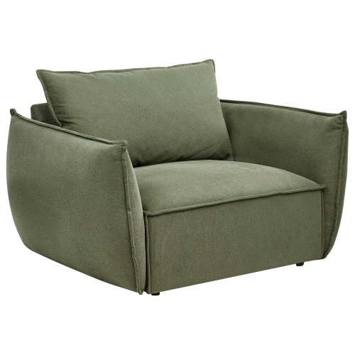 Beliani Armchair KUNES Fabric Green